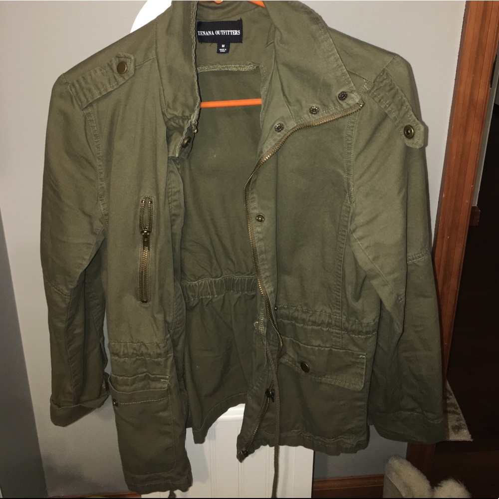 army green light jacket